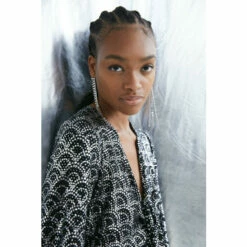 Warehouse Art Deco Glitter Tie Maxi Dress For Female -Warehouse Sales Store unnamed file 1017