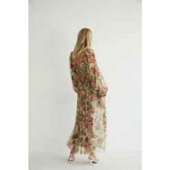 Warehouse Tulle Square Neck Midi Dress In Rose For Female -Warehouse Sales Store unnamed file 1022