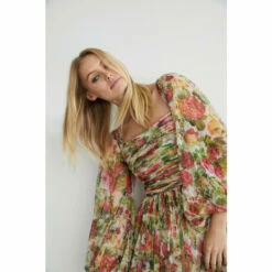 Warehouse Tulle Square Neck Midi Dress In Rose For Female -Warehouse Sales Store unnamed file 1024