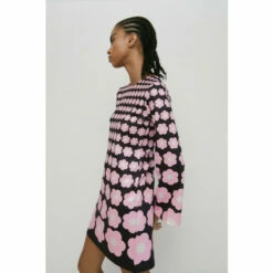 Warehouse Retro Placement Print Shift Dress For Female -Warehouse Sales Store unnamed file 1046