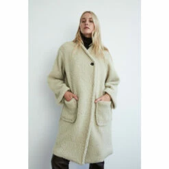 Warehouse Asymmetric Wrap Teddy Coat For Female -Warehouse Sales Store unnamed file 1059