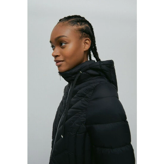 Warehouse Lightweight Maxi Packable Padded Jacket For Female 4 Warehouse Lightweight Maxi Packable Padded Jacket For Female - Image 2