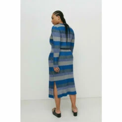 Warehouse Plus Size Colour Block Plated Rib Knit Skirt For Female -Warehouse Sales Store unnamed file 1109