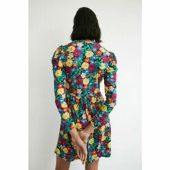 Warehouse Printed Puff Sleeve Short Dress For Female -Warehouse Sales Store unnamed file 1158