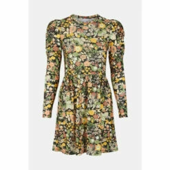 Warehouse Printed Puff Sleeve Short Dress For Female -Warehouse Sales Store unnamed file 1160