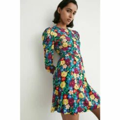 Warehouse Printed Puff Sleeve Short Dress For Female -Warehouse Sales Store unnamed file 1163