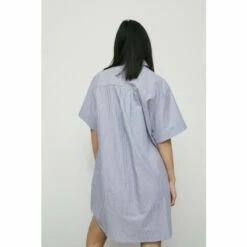 Warehouse Cotton Stripe Mini Shirt Dress For Female -Warehouse Sales Store unnamed file 1197