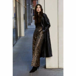 Warehouse Premium Real Leather Contrast Stitch Duster Coat For Female -Warehouse Sales Store unnamed file 120