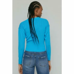 Warehouse Wide Rib V Neck Knit Cardigan For Female -Warehouse Sales Store unnamed file 1213