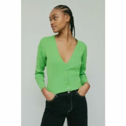 Warehouse Wide Rib V Neck Knit Cardigan For Female -Warehouse Sales Store unnamed file 1216