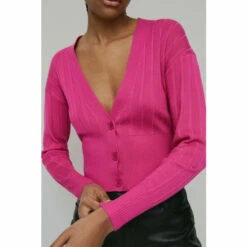 Warehouse Wide Rib V Neck Knit Cardigan For Female -Warehouse Sales Store unnamed file 1218