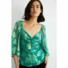 Warehouse Sparkle Jacquard Twist Top For Female -Warehouse Sales Store unnamed file 1249