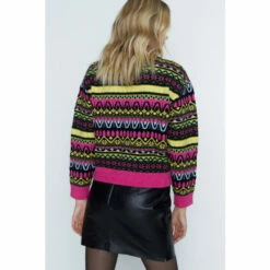 Warehouse Fairisle Jacquard Knit Jumper For Female -Warehouse Sales Store unnamed file 1256