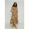 Warehouse Linen Mix Printed Halter Neck Midi Dress For Female -Warehouse Sales Store unnamed file 1258