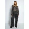 Warehouse Metallic Plisse Animal Trouser Co-ord For Female -Warehouse Sales Store unnamed file 1263