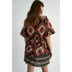 Warehouse Plus Size Wrap Ruched Mini Dress For Female -Warehouse Sales Store unnamed file 1272