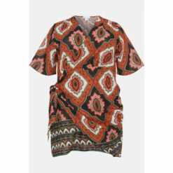 Warehouse Plus Size Wrap Ruched Mini Dress For Female -Warehouse Sales Store unnamed file 1273