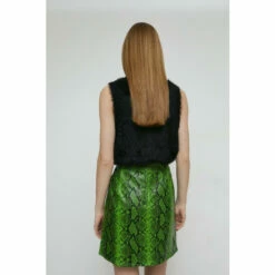 Warehouse Faux Leather High Waisted Snake Mini Skirt For Female -Warehouse Sales Store unnamed file 1282