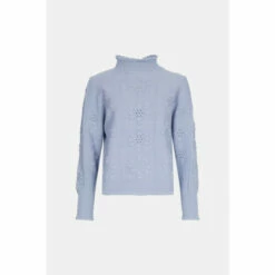 Warehouse High Neck Bobble Knit Jumper For Female -Warehouse Sales Store unnamed file 1299