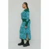 Warehouse Plus Size Wave Floral Jacquard Knit Skirt For Female