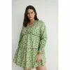 Warehouse Plus Size Floral Piping Detail Mini Dress For Female -Warehouse Sales Store unnamed file 1386