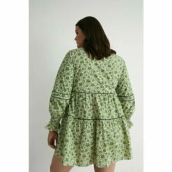 Warehouse Plus Size Floral Piping Detail Mini Dress For Female 9 Warehouse Plus Size Floral Piping Detail Mini Dress For Female -Warehouse Sales Store unnamed file 1388