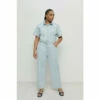 Warehouse Plus Size Denim Short Sleeve Belted Boilersuit For Female 1 Warehouse Plus Size Denim Short Sleeve Belted Boilersuit For Female -Warehouse Sales Store unnamed file 1402