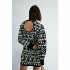 Warehouse Geo Flower Knit Short Dress For Female -Warehouse Sales Store unnamed file 1409