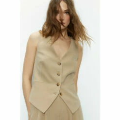 Warehouse Tailored Fitted Waistcoat For Female