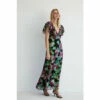 Warehouse Sparkle Floral Jacquard V Neck Midi Dress For Female -Warehouse Sales Store unnamed file 1450