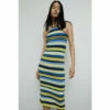Warehouse Stripe Knit Midi Dress For Female -Warehouse Sales Store unnamed file 1455