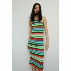Warehouse Stripe Knit Midi Dress For Female -Warehouse Sales Store unnamed file 1461