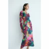 Warehouse WH X Kimberley Burrows Burrows Printed Satin Maxi Dress For Female -Warehouse Sales Store unnamed file 1462