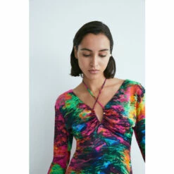 Warehouse WH X Kimberley Burrows Burrows Printed Satin Maxi Dress For Female -Warehouse Sales Store unnamed file 1466