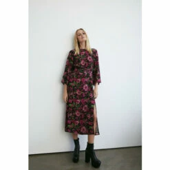 Warehouse Floral Belted Midi Dress For Female -Warehouse Sales Store unnamed file 1479