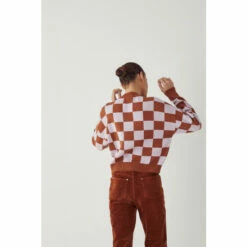 Warehouse Checkerboard Cardigan For Female -Warehouse Sales Store unnamed file 1482