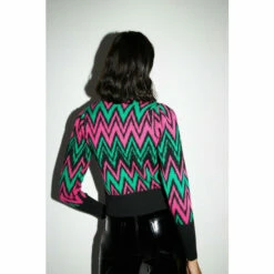 Warehouse Zig Zag Jacquard Knit Jumper For Female -Warehouse Sales Store unnamed file 1490