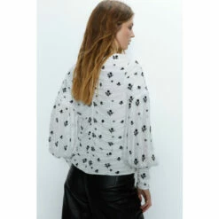 Warehouse Embroidered Dobby Ruched Top For Female -Warehouse Sales Store unnamed file 150