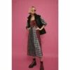 Warehouse Check Mix Corset Detail Midi Dress For Female -Warehouse Sales Store unnamed file 1504