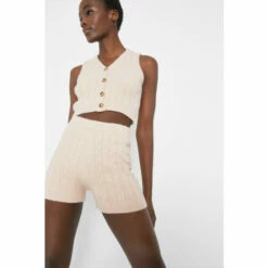 Warehouse Cable Shorts For Female