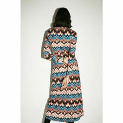 Warehouse Petite Floral Print Roll Neck Long Sleeve Midi Dress For Female -Warehouse Sales Store unnamed file 1573