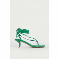 Warehouse Strappy Toe Thong Low Heel Sandal For Female