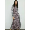 Warehouse Mixed Print Belted Shirt Midi Dress For Female -Warehouse Sales Store unnamed file 1620