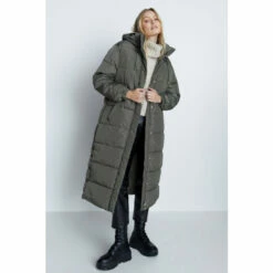 Warehouse Zip Through Longline Padded Coat For Female -Warehouse Sales Store unnamed file 163