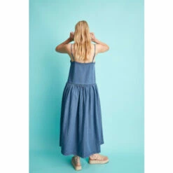 Warehouse Petite Denim Dropped Waist Cami Midi Dress For Female -Warehouse Sales Store unnamed file 1641