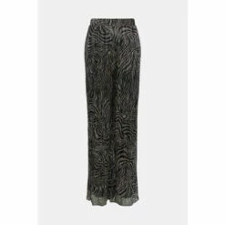 Warehouse Petite Metallic Plisse Animal Trouser Co-ord For Female -Warehouse Sales Store unnamed file 1667
