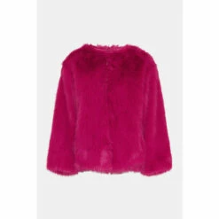 Warehouse Collarless Faux Fur Jacket For Female -Warehouse Sales Store unnamed file 167
