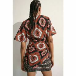 Warehouse Wrap Ruched Mini Dress For Female -Warehouse Sales Store unnamed file 1671