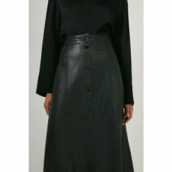 Warehouse Seam Detail Popper Front Midi Skirt For Female -Warehouse Sales Store unnamed file 1683