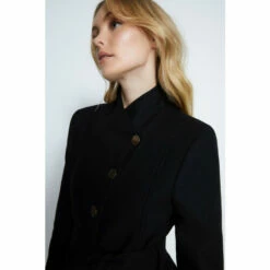 Warehouse Wrap Belted Short Coat For Female -Warehouse Sales Store unnamed file 172